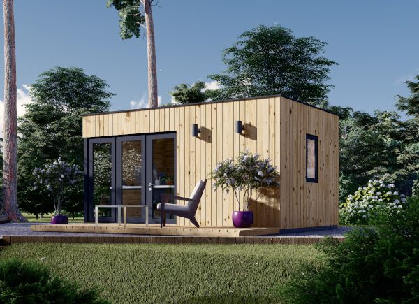 Ufficio in legno da giardino PREMIUM (34 mm + rivestimento), 5x3 m, 15 m² avp.ui.product_images.thumbnail 1