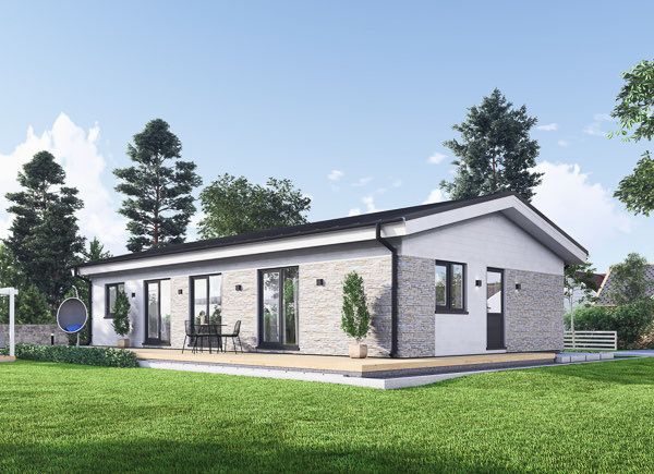 Casa prefabbricata abitabile JULIA PV (Coibentata PLUS, 44 mm + rivestimento), 95 m² avp.ui.product_images.thumbnail 1