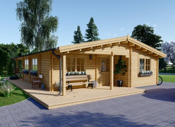 Casa in legno LINDA (66 mm), 78 m² + 15 m² di porticato avp.ui.product_images.thumbnail 1