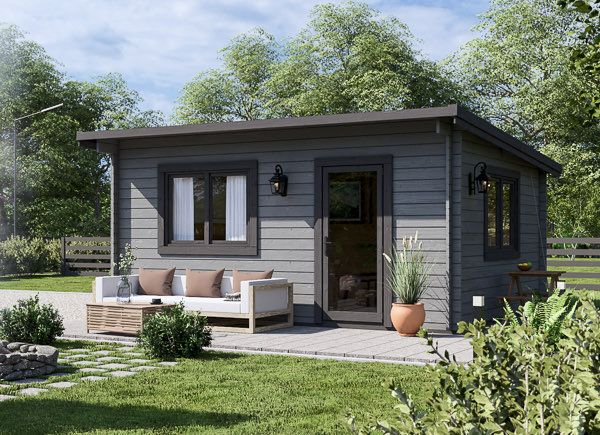 Casetta in legno da giardino a tetto piatto DREUX (34 mm), 5x4 m, 20 m² avp.ui.product_images.thumbnail 1