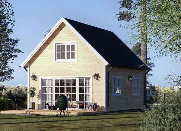 Casa in legno KARINA (34 mm + rivestimento), 46 m² avp.ui.product_images.thumbnail 1