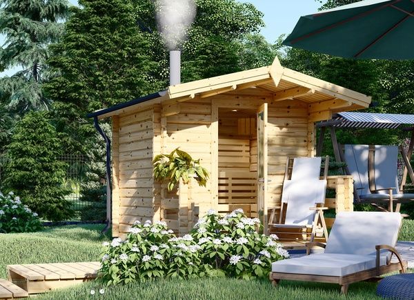 Sauna da esterno ELDA (44 mm), 2,5x2,9 m, 7 m² avp.ui.product_images.thumbnail 1
