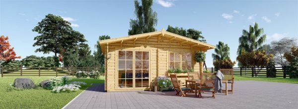 Casetta in legno da giardino WISSOUS (44 mm), 5x4 m, 20 m²