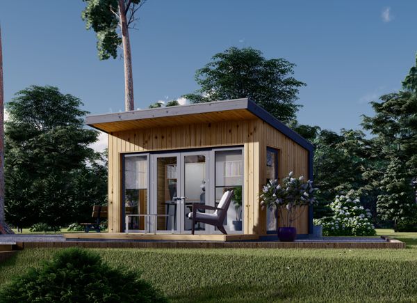 Casetta in legno da giardino EVELIN (34 mm + rivestimento), 4x3 m, 12 m² avp.ui.product_images.thumbnail 1