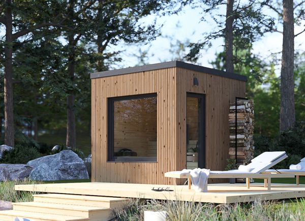 Sauna in legno OKO 1 (ThermoWood) – 2,3×2,3 m, 4,1 m² avp.ui.product_images.thumbnail 1