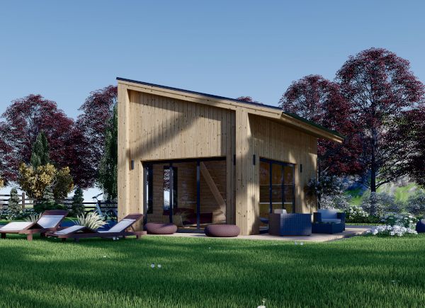 Casa in legno abitabile SOPHIA (Coibentata, 34 mm + rivestimento), 20 m² avp.ui.product_images.thumbnail 1