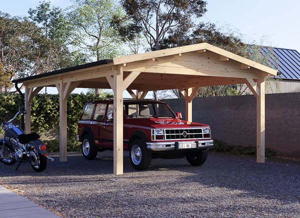 Tettoia auto in legno CLASSIC, 4x5.7 m avp.ui.product_images.thumbnail 1