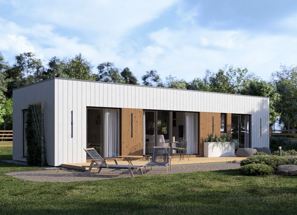 Casa prefabbricata abitabile BELLA 1 PV (Coibentata PLUS, 44 mm + rivestimento), 46 m² avp.ui.product_images.thumbnail 1