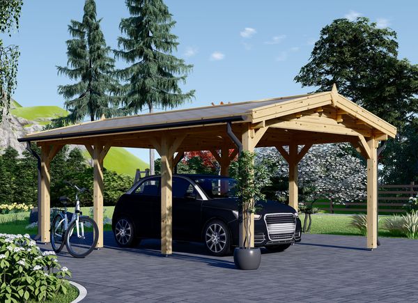 Tettoia auto in legno CLASSIC, 3x6 m, 18 m² avp.ui.product_images.thumbnail 1