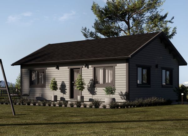Casa in legno GRETA S (44 mm + rivestimento), 48 m² thumbnail 1
