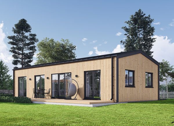 Casa in legno abitabile NICOLE RV (Coibentata PLUS, 44 mm + rivestimento), 67 m² avp.ui.product_images.thumbnail 1