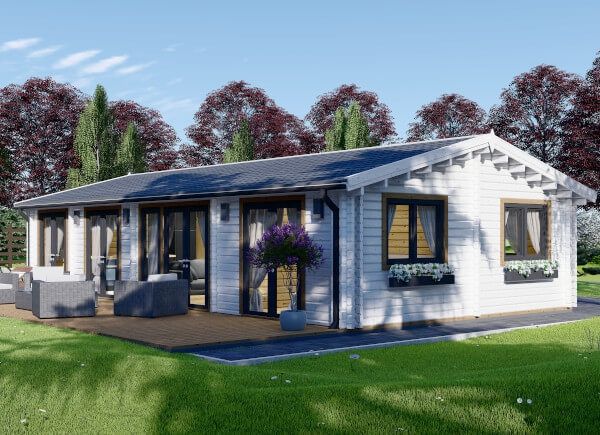 Casa in legno abitabile AGNES (Coibentata, 44+44 mm), 75 m² avp.ui.product_images.thumbnail 1