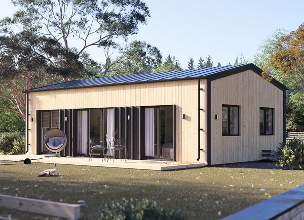 Casa in legno abitabile SELENE RV (Coibentata PLUS, 44 mm + rivestimento), 54 m² avp.ui.product_images.thumbnail 1