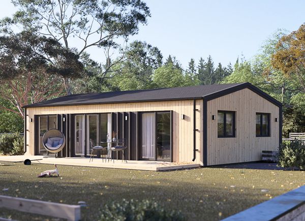 Casa in legno SELENE (44 mm + rivestimento), 54 m² avp.ui.product_images.thumbnail 1