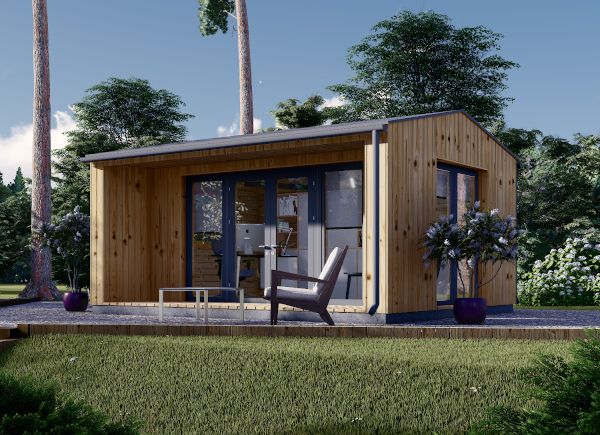 Ufficio in legno da giardino TINA (34 mm + rivestimento), 5x4 m, 15 m² avp.ui.product_images.thumbnail 1