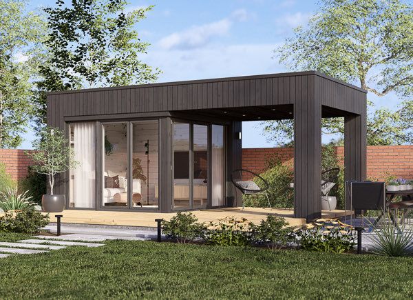 Casetta in legno da giardino INES con porticato (34 mm + rivestimento), 6x3 m, 18 m² avp.ui.product_images.thumbnail 1