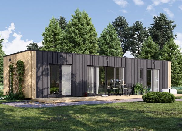 Casa in legno prefabbricata BELLA 1 (Coibentata, 44 mm + rivestimento), 46 m² avp.ui.product_images.thumbnail 1