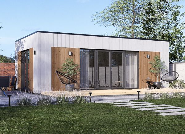 Ufficio in legno da giardino PREMIUM (34 mm + rivestimento), 7x4 m, 25 m² avp.ui.product_images.thumbnail 1