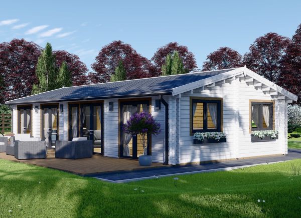 Casa in legno abitabile AGNES S (Coibentata, 44+44 mm), 75 m² avp.ui.product_images.thumbnail 1