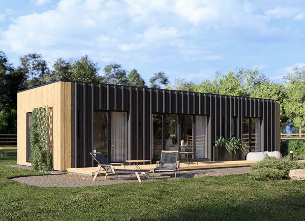 Casa in legno abitabile BELLA 1 RV (Coibentata PLUS, 44 mm + rivestimento), 46 m² avp.ui.product_images.thumbnail 1