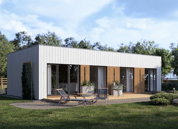 Casa prefabbricata abitabile BELLA 2 PV (Coibentata PLUS, 44 mm + rivestimento), 60 m² avp.ui.product_images.thumbnail 1