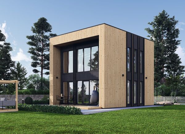 Casa in legno abitabile KAYA 4L RV (Coibentata PLUS, 44 mm + rivestimento), 50 m² avp.ui.product_images.thumbnail 1