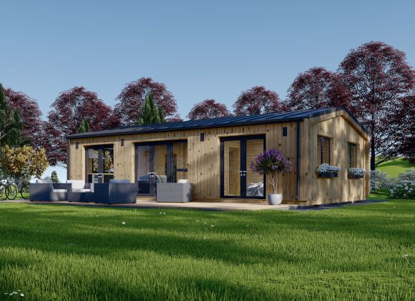 Casa in legno SELENE S (44 mm + rivestimento), 63 m² avp.ui.product_images.thumbnail 1