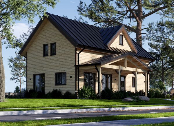 Casa in legno VERA S (44 mm + rivestimento), 126 m² avp.ui.product_images.thumbnail 1
