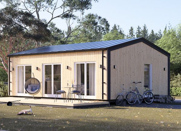 Casa in legno abitabile ANGELA S (Coibentata, 44 mm + rivestimento), 6x9 m, 45 m² avp.ui.product_images.thumbnail 1