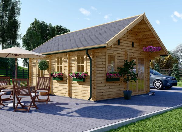 Casa in legno con mezzanino SCOOT (Coibentata, 44+44 mm), 27 m² + 9 m² avp.ui.product_images.thumbnail 1