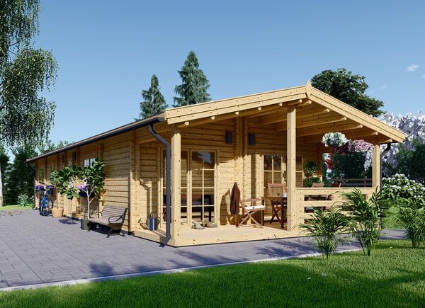 Casa in legno AVON (Coibentata, 44+44 mm), 6x15 m, 90 m² avp.ui.product_images.thumbnail 1