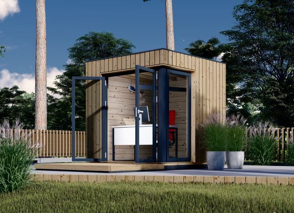 Ufficio in legno da giardino PREMIUM (Coibentata PLUS, 34 mm + rivestimento), 2x2 m, 4 m² avp.ui.product_images.thumbnail 1