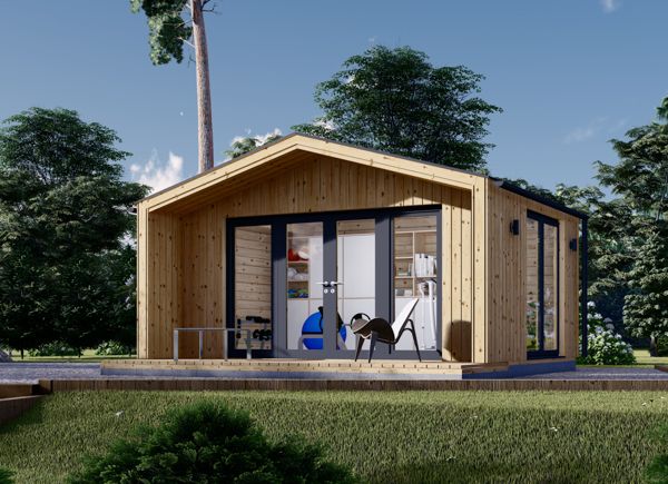 Casetta in legno da giardino PIA (34 mm + rivestimento), 5x3 m, 15 m² avp.ui.product_images.thumbnail 1