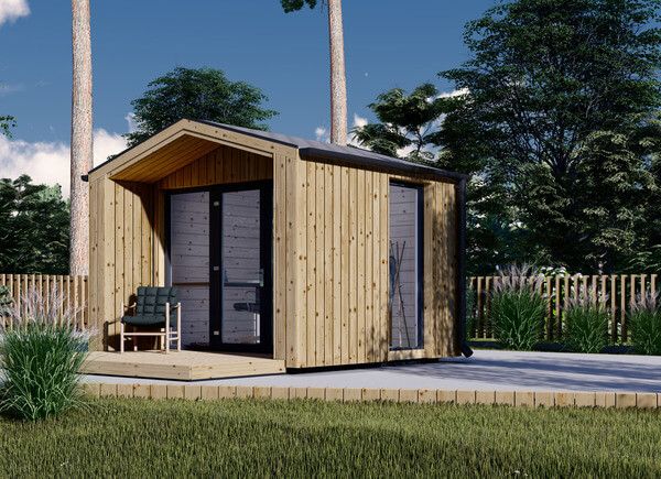 Ufficio in legno da giardino PIA (34 mm + rivestimento), 3x2 m, 6 m² avp.ui.product_images.thumbnail 1