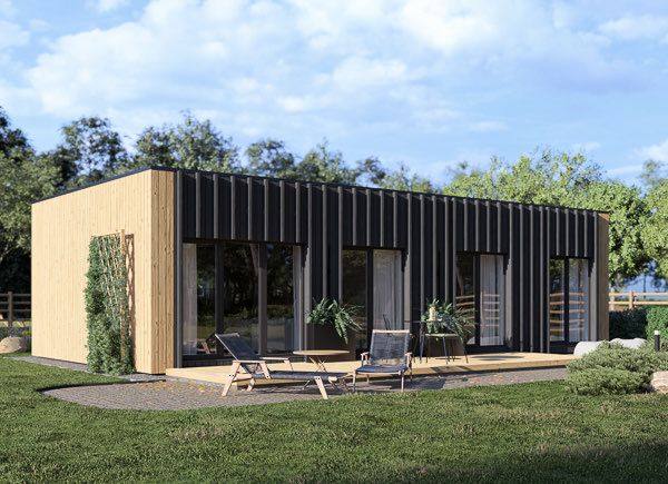 Casa in legno abitabile BELLA 2 RV (Coibentata PLUS, 44 mm + rivestimento), 60 m² avp.ui.product_images.thumbnail 1