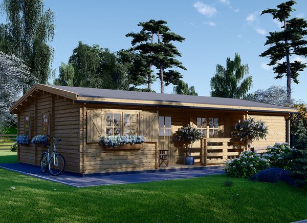 Casa in legno abitabile UZES (Coibentata PLUS, 44+44 mm), 70 m² avp.ui.product_images.thumbnail 1