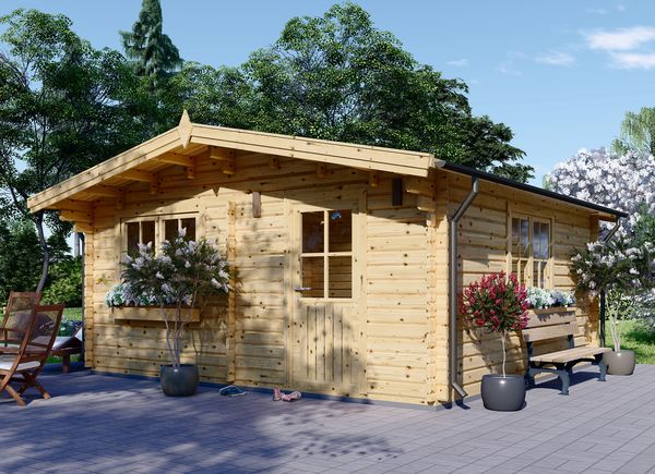 Casetta in legno da giardino DREUX (44 mm), 6x6 m, 36 m² avp.ui.product_images.thumbnail 1