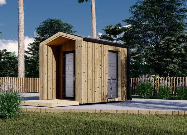 Ufficio in legno da giardino PIA (34 mm + rivestimento), 2x2 m, 4 m² avp.ui.product_images.thumbnail 1