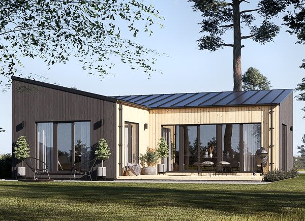 Casa in legno abitabile GINNY RV (Coibentata PLUS, 44 mm + rivestimento), 49 m² avp.ui.product_images.thumbnail 1