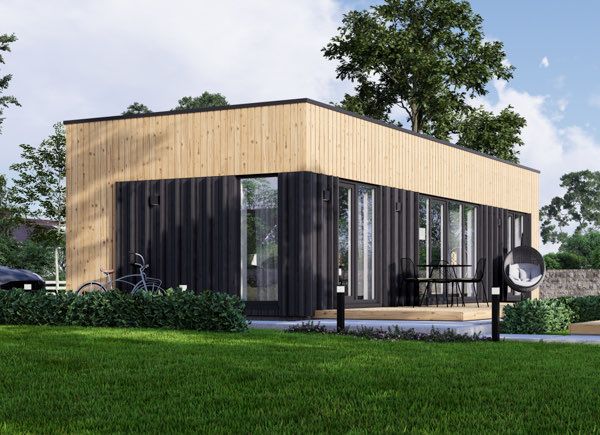 Casa in legno abitabile PREMIUM RV (Coibentata PLUS, 44 mm + rivestimento), 42 m² avp.ui.product_images.thumbnail 1