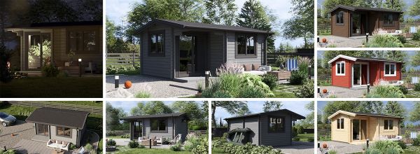 Casetta in legno da giardino OSLO (44 mm), 5x4 m, 20 m²