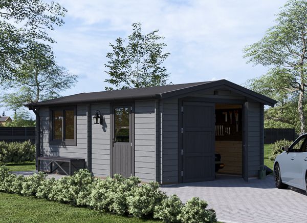 Garage in legno CLASSIC (44 mm), 4x6 m, 24 m² avp.ui.product_images.thumbnail 1