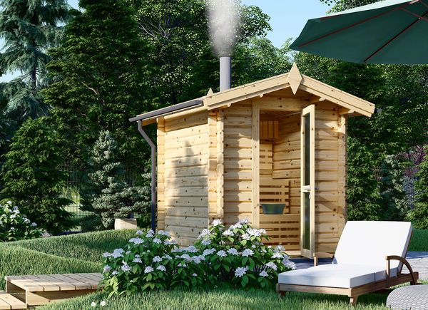 Sauna da esterno ELDA (44 mm), 2x2 m, 4 m² avp.ui.product_images.thumbnail 1