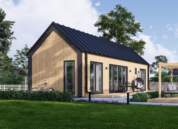 Casa in legno abitabile ADALINE RV (Coibentata PLUS, 44 mm + rivestimento), 42 m² avp.ui.product_images.thumbnail 1