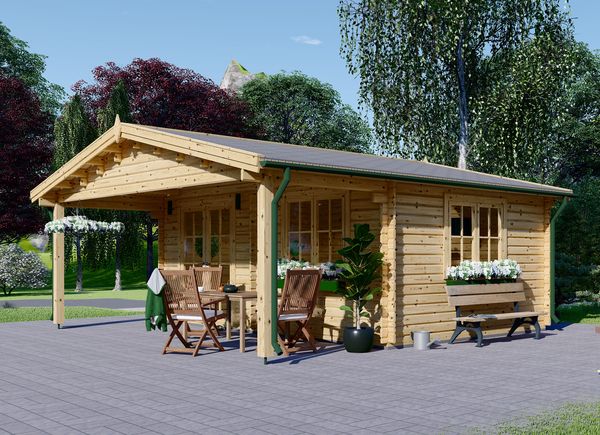 Casetta in legno da giardino CAMILA (44 mm), 6x6 m, 36 m² avp.ui.product_images.thumbnail 1