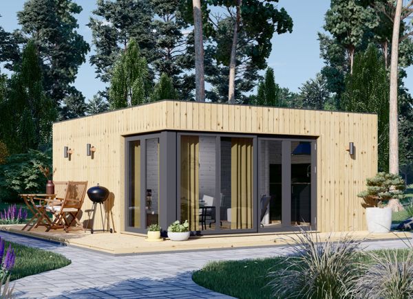 Casa in legno PREMIUM (Coibentata, 34 mm + rivestimento), 6x5 m, 30 m² avp.ui.product_images.thumbnail 1