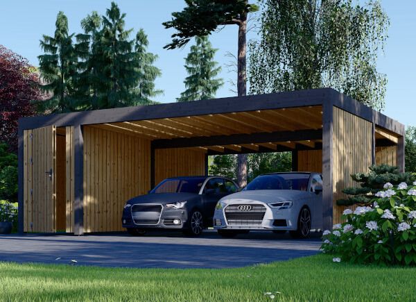 Garage, carport e box auto in legno