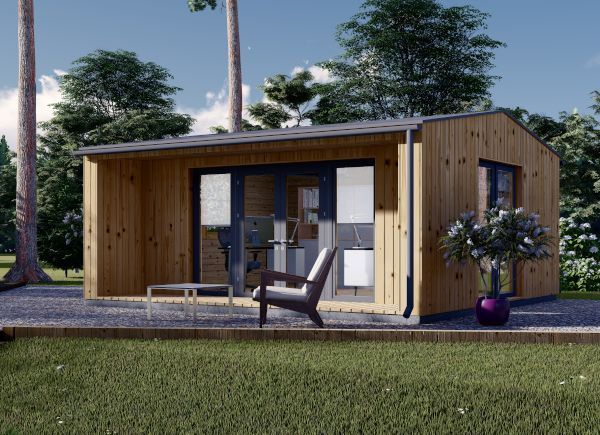 Ufficio in legno da giardino TINA (34 mm + rivestimento), 5.5x5 m, 22 m² avp.ui.product_images.thumbnail 1