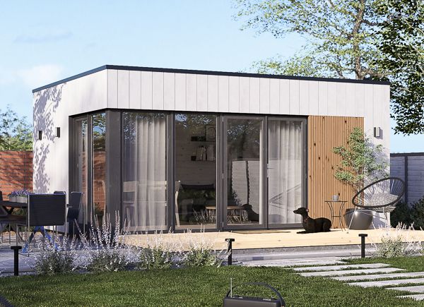 Ufficio in legno da giardino PREMIUM (34 mm + rivestimento), 5x4 m, 18 m² avp.ui.product_images.thumbnail 1