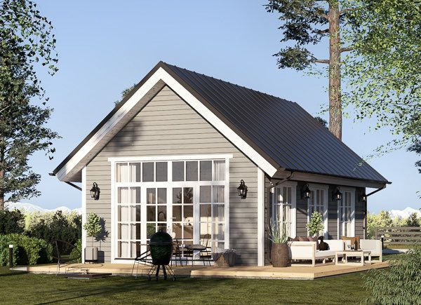 Casa in legno abitabile ARIELLE RV (Coibentata PLUS, 44 mm + rivestimento), 44 m² avp.ui.product_images.thumbnail 1